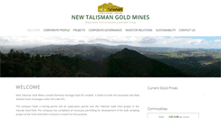 Desktop Screenshot of newtalismangoldmines.co.nz